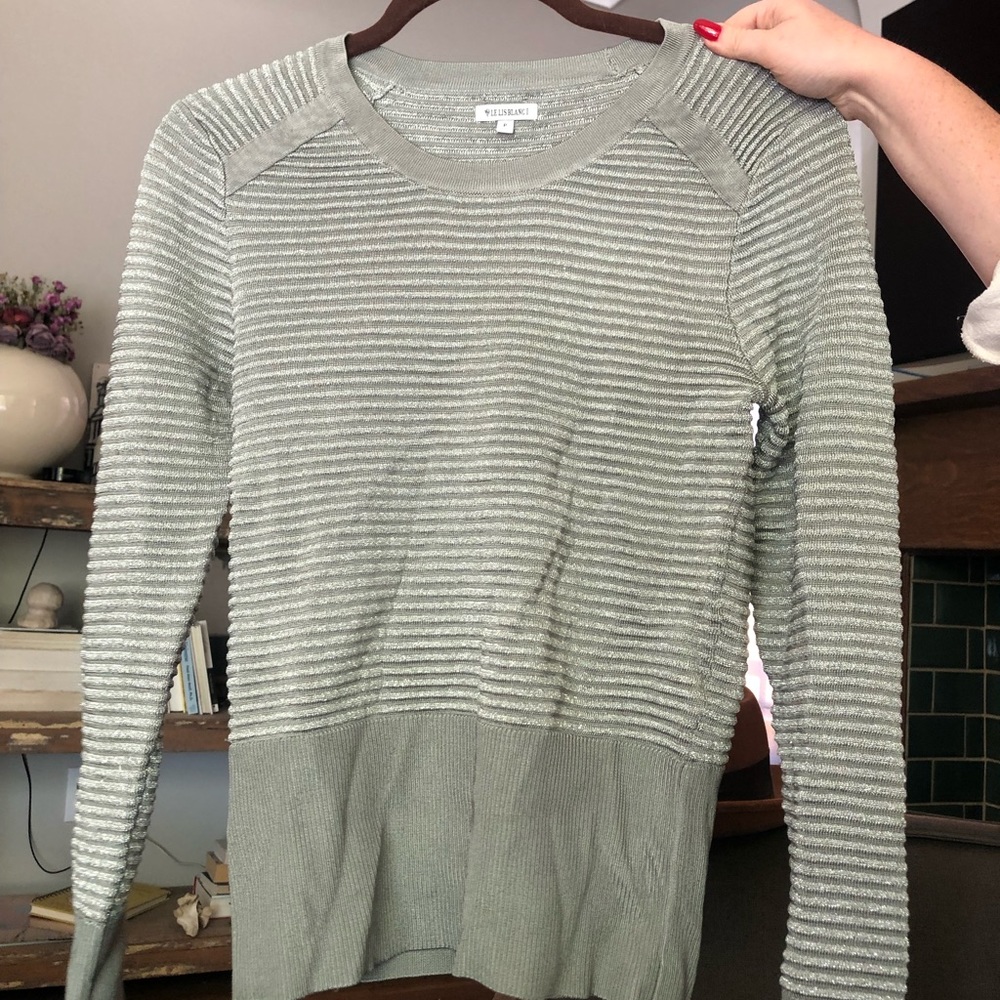 Designer Shimmery Sage grey  Sweater